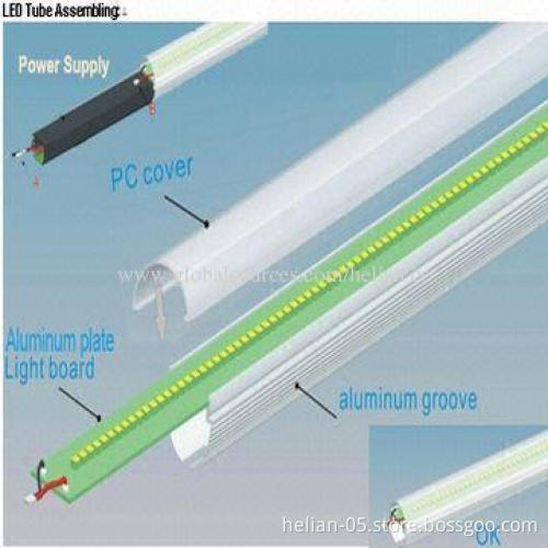 CE/RoHS/FCC LED fluorescent tube light T5, environment-friendly